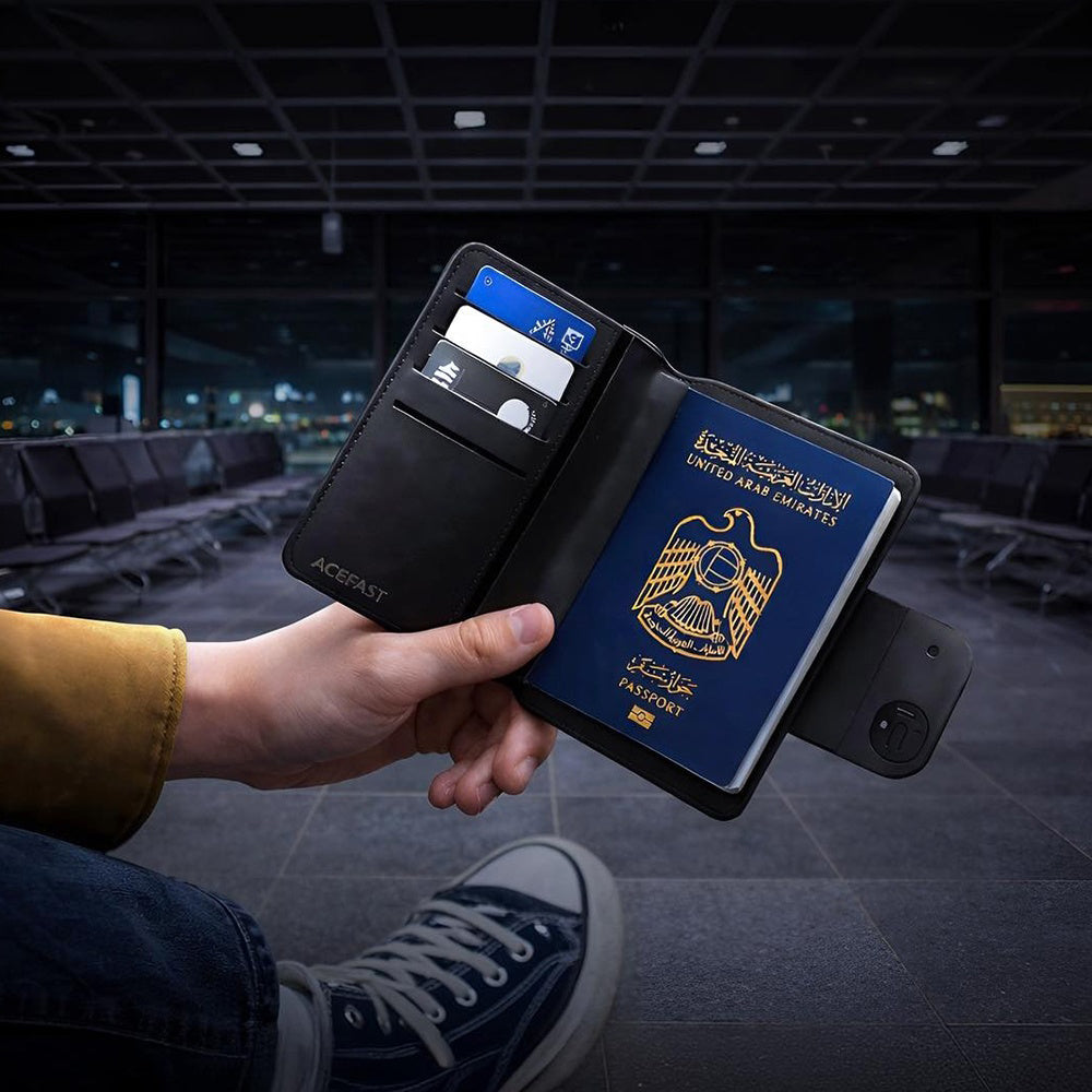 Acefast SmartTag Passport S6 for iOS Series, Black
