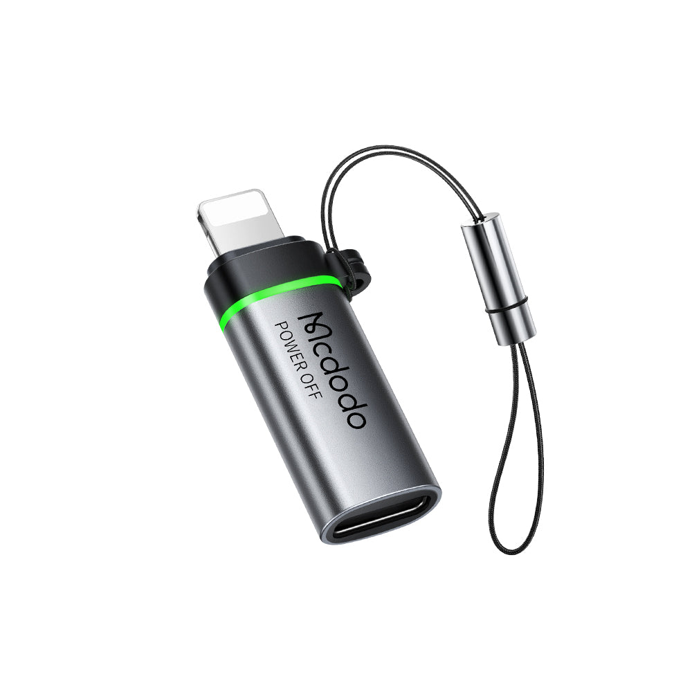 USB-C to Lightning McDodo OT-2590 Power Off Adapter, Black