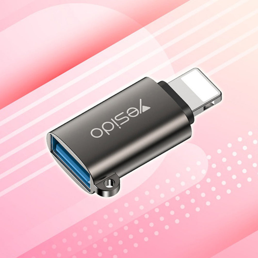 OTG Lightning - USB-A Yesido GS14 Adapter, Black