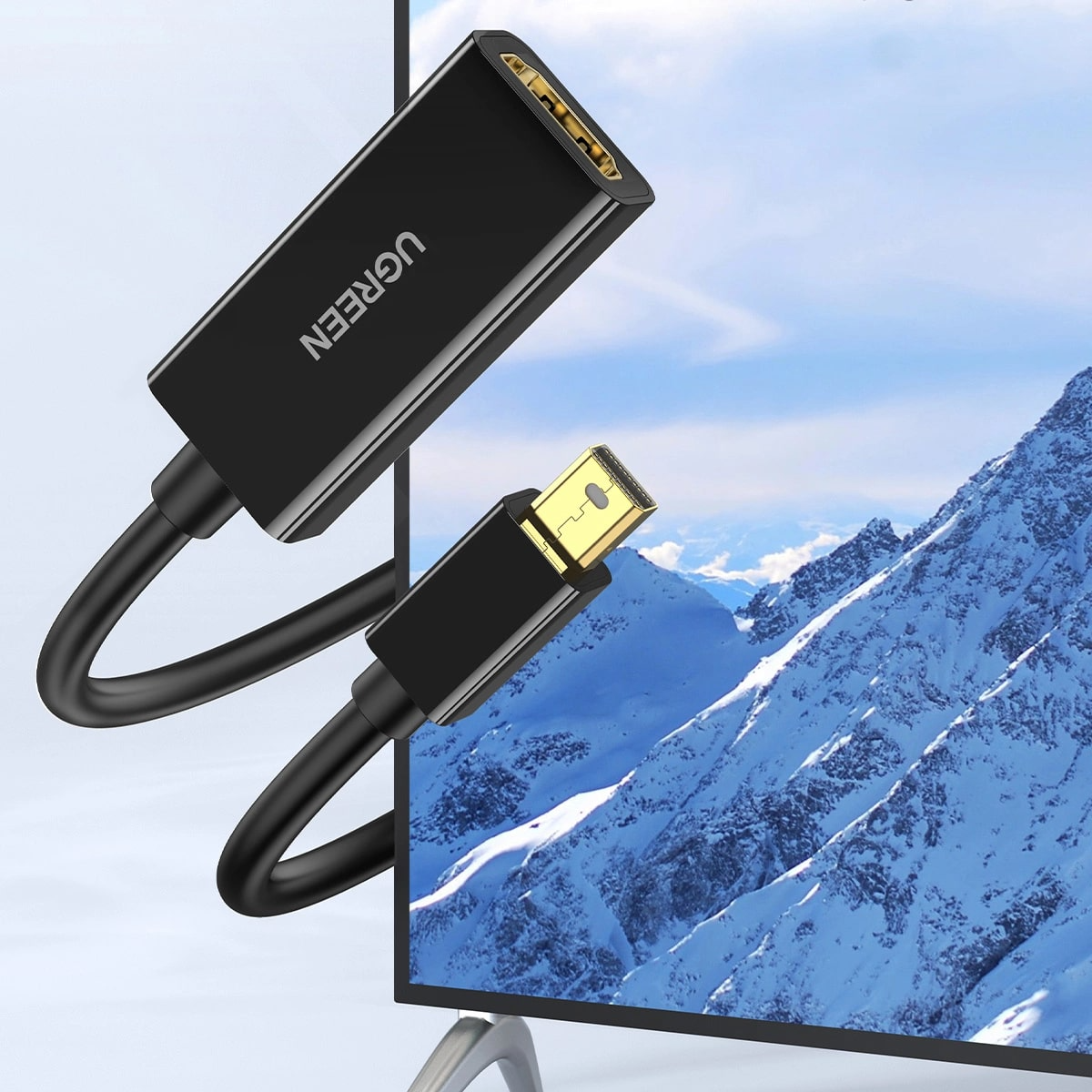 UGREEN MD112 Video Adapter, MiniDisplayPort - HDMI, 4K, Black