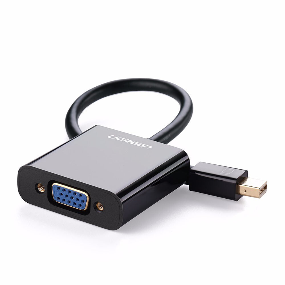 UGREEN Video Adapter, MiniDisplayPort - VGA, 1080P, Black