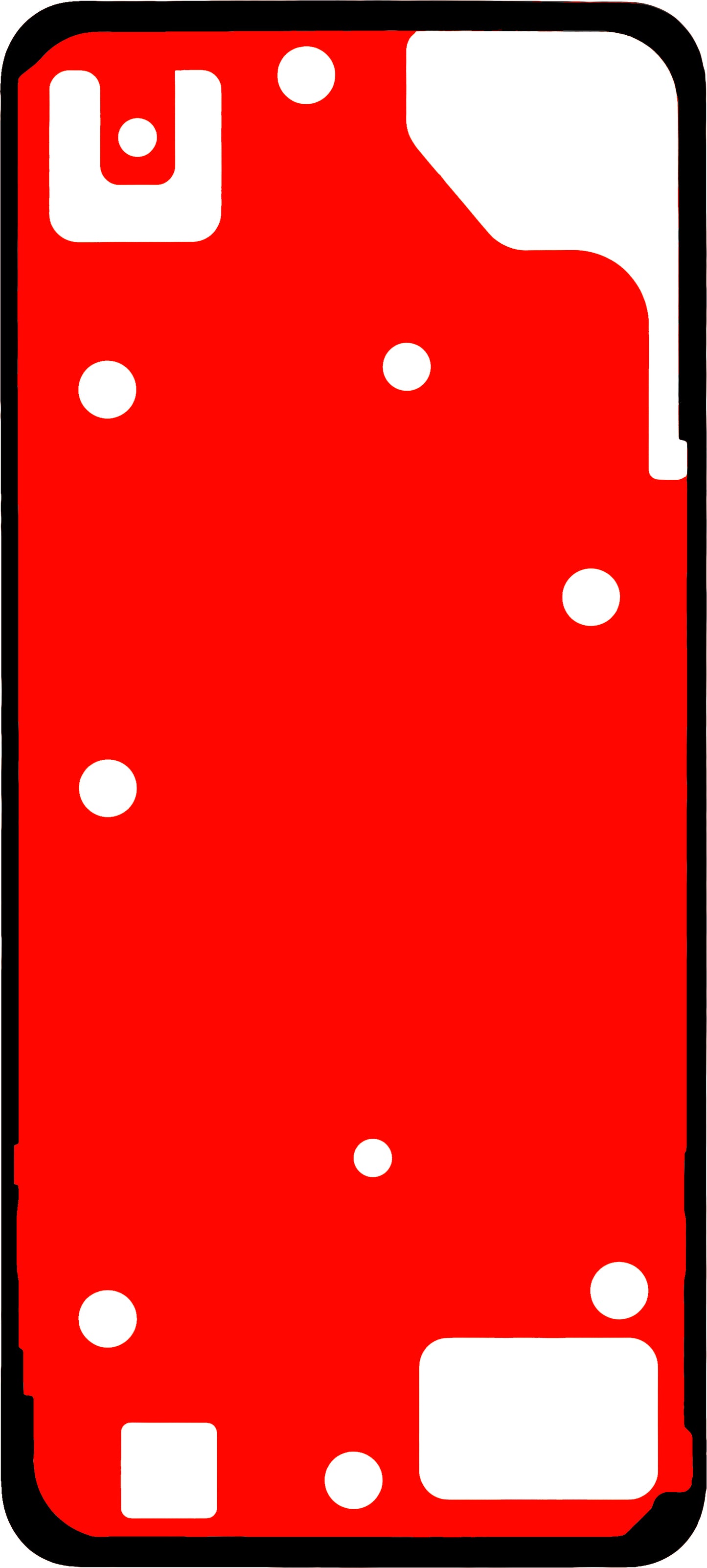 Battery Cover Adhesive Realme Note 60, Service Pack 612717000444