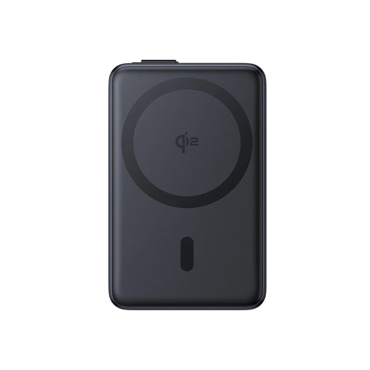 Baseus Nomos External Wireless Battery, 10000mAh, 45W, PD + FQI, 1 x QI - 2 x USB-C, Black P10078800123-00