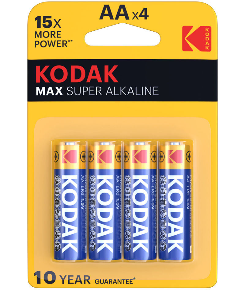 Kodak Max Super Battery, AA / LR6, Set of 4 pieces
