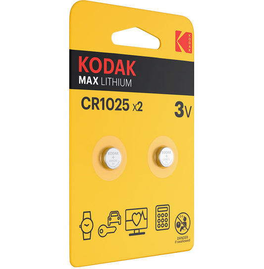 Kodak Max Battery, CR2025, Set of 2 pieces
