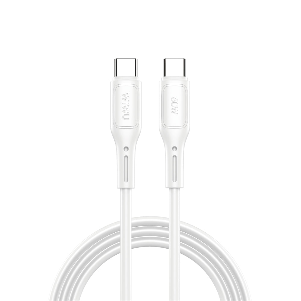 USB-C - USB-C Data and Charging Cable WiWu Wi-C043E Starlink, 60W, 1m, White