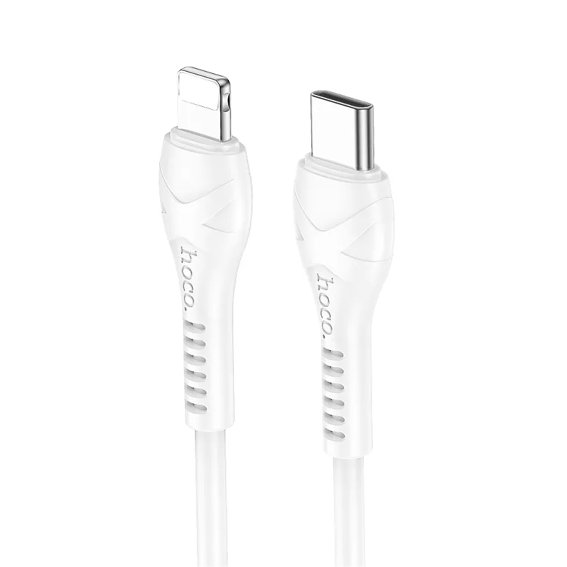 USB-C to Lightning Data and Charging Cable HOCO X37, 27W, 1m, White
