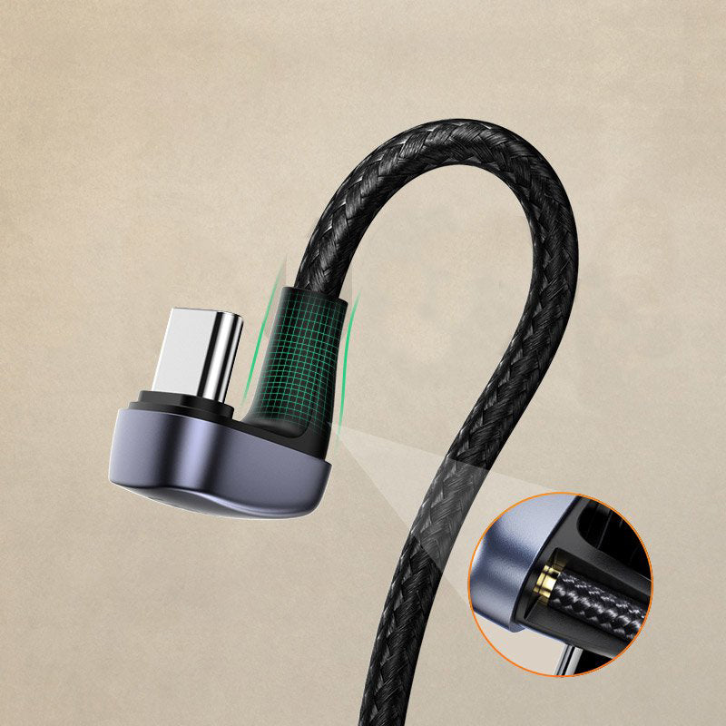 Data and Charging Cable USB-A - USB-C UGREEN US311 Angled, 18W, 1m, Grey