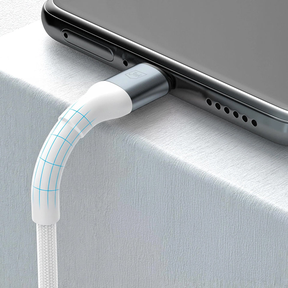 USB-A to Lightning Data and Charging Cable 3MK Hyper N, 12W, 2m, White