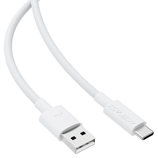 USB-A to USB-C Data and Charging Cable Acefast C18-04, 18W, 1.2m, White
