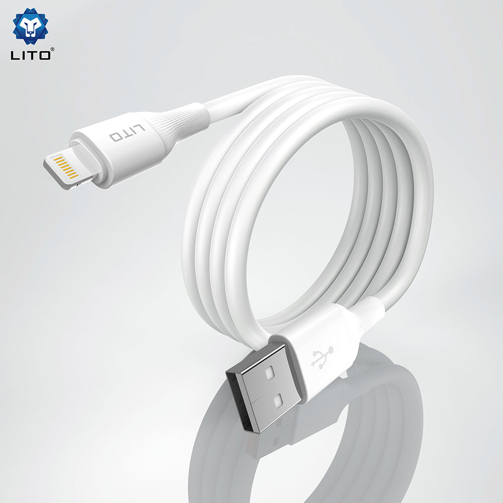 USB-A to USB-C Data and Charging Cable Lito LD06T, 18W, 1m, Black