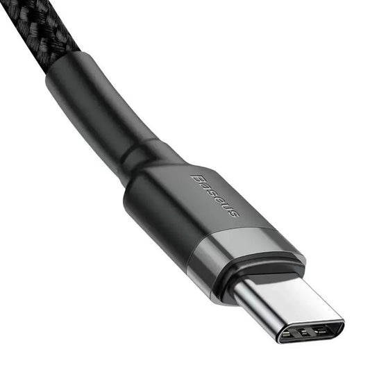 USB-C Data and Charging Cable - USB-C Baseus Cafule, 60W, 2m, Set of 2 pieces, Black E0418501