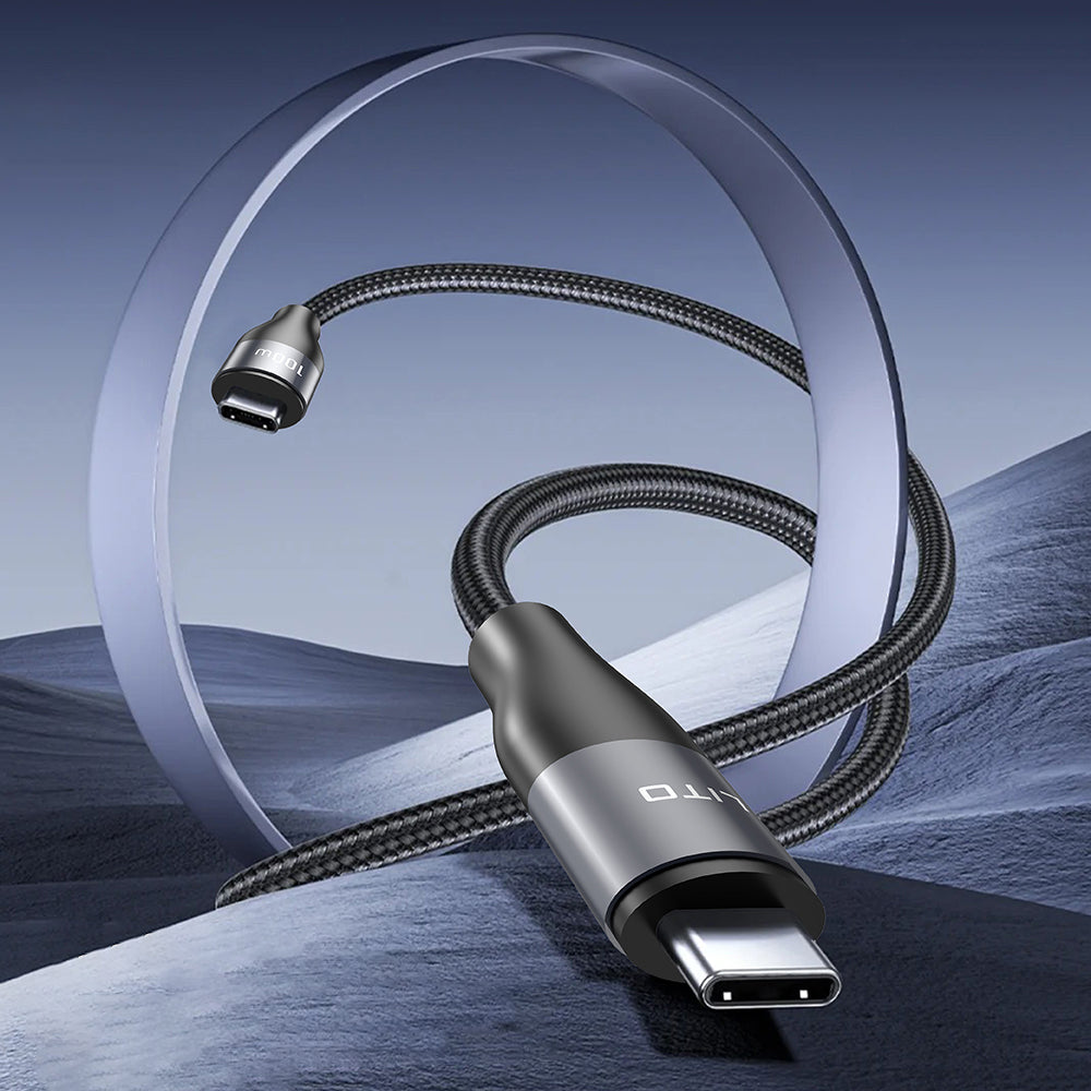USB-C Data and Charging Cable - USB-C Lito LD25CC, 100W, 2m, Gray