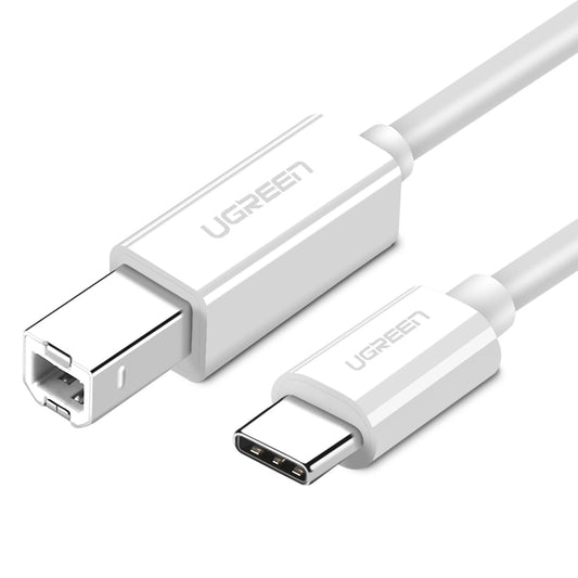 Printer Cable UGREEN US241, USB-C - USB-B, 1.5m, White