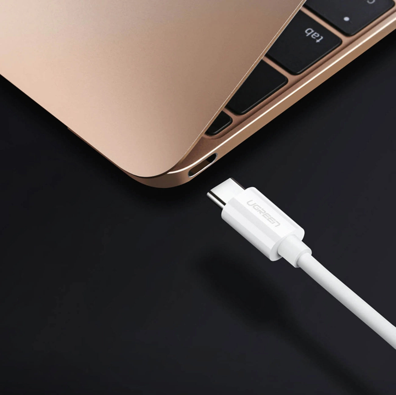 UGREEN US241 Printer Cable, USB-C to USB-B, 1.5m, White