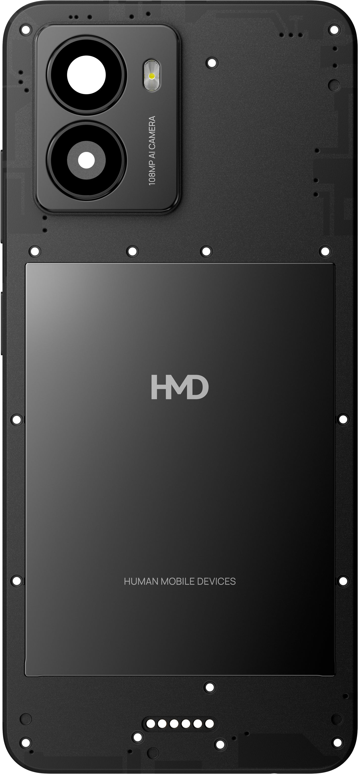 HMD Fusion Battery Cover, Black, Service Pack 70201702H001