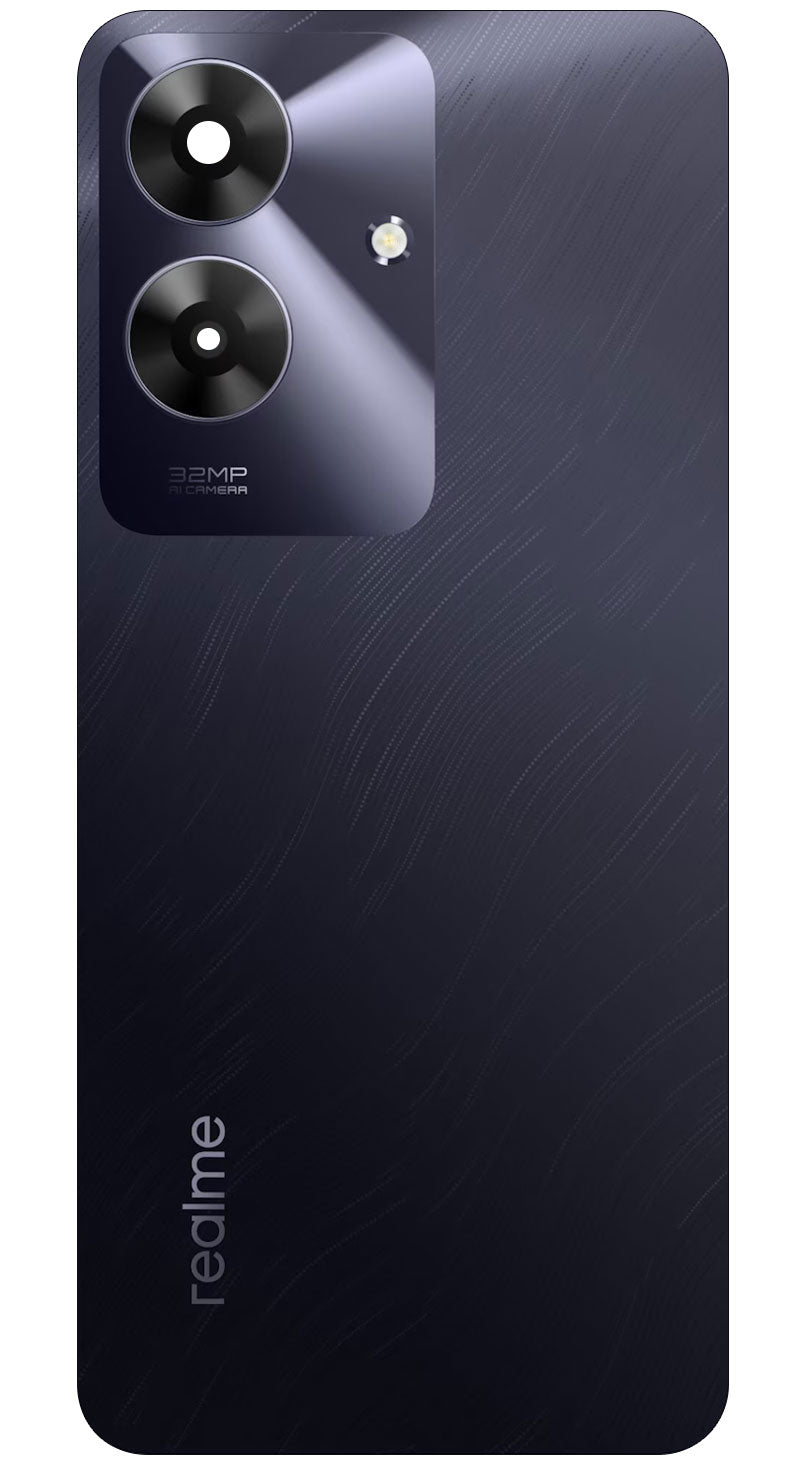 Realme Note 60 Battery Cover, Black (Marble Black), Service Pack 621033000293