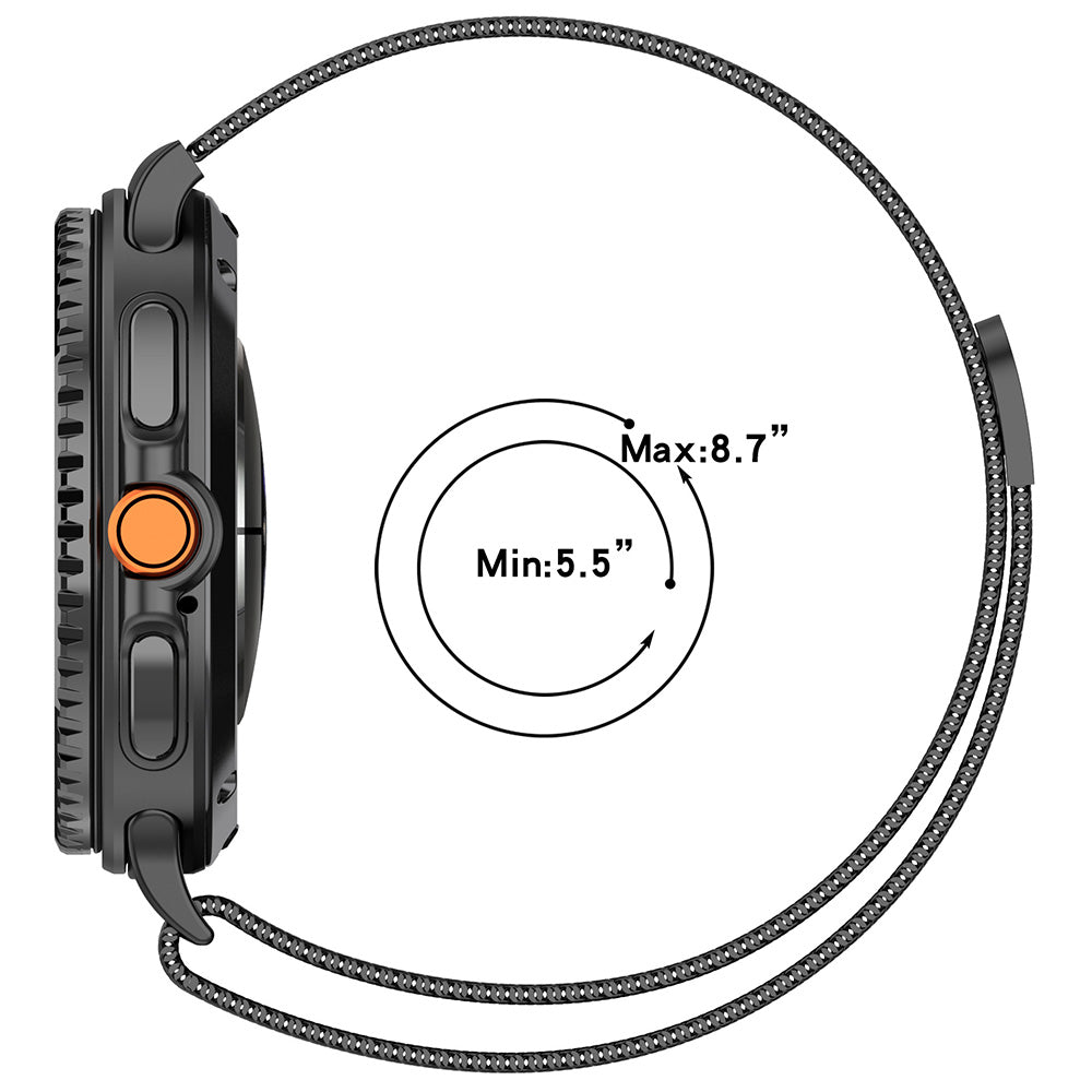 Techsuit W009 Strap for Samsung Galaxy Watch8 / Watch8 Classic Series, Silver