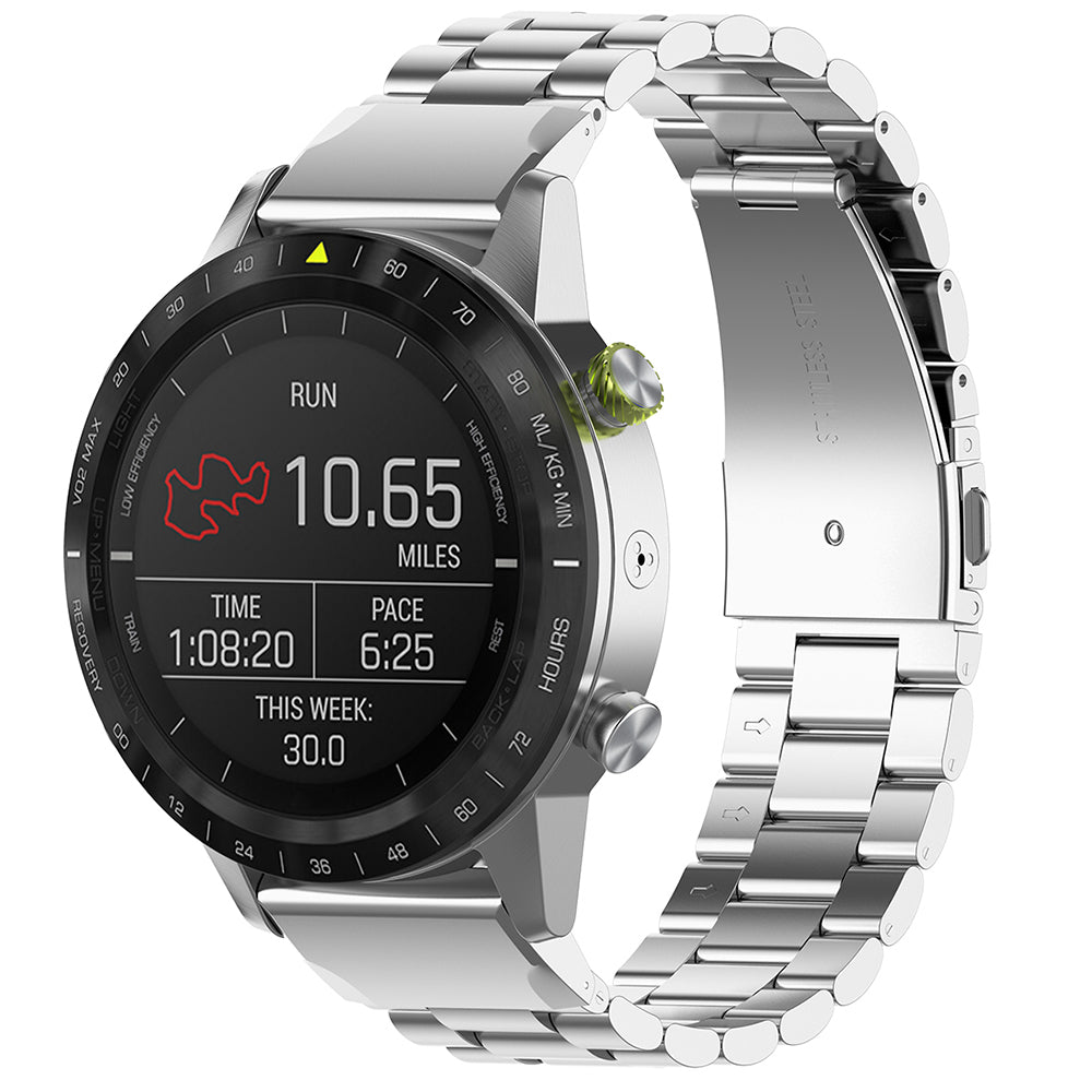Techsuit W010 Strap for Garmin Instinct / Approach / Fenix Watch Series, 20mm, Silver