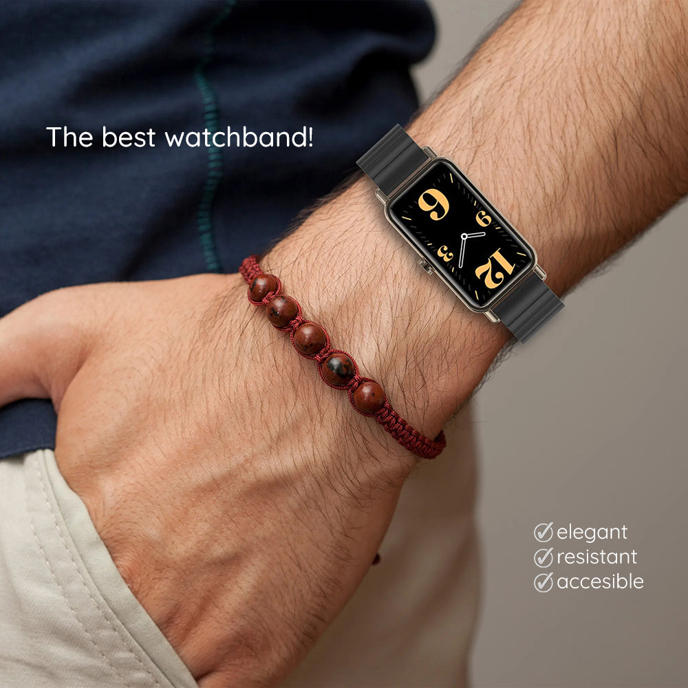 Techsuit W012 Strap for Apple Watch 49mm / 46mm / 45mm / 44mm / 42mm Series, Black