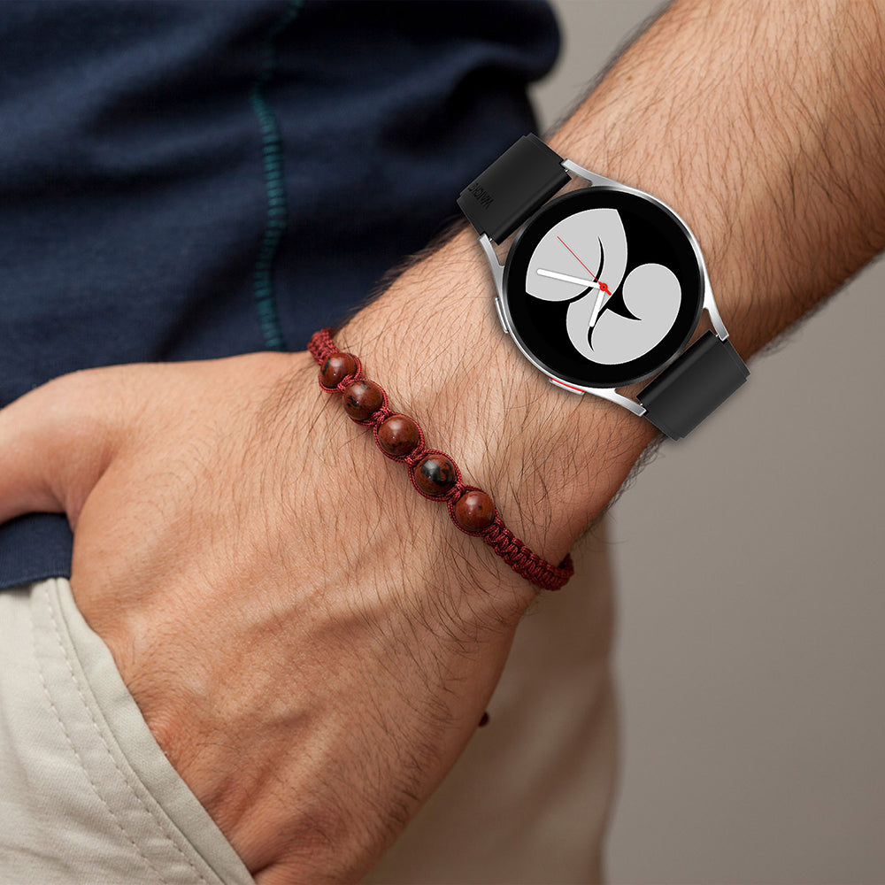 Techsuit W026 Strap for Samsung Galaxy Watch / Huawei Watch Series, 20mm, Burgundy
