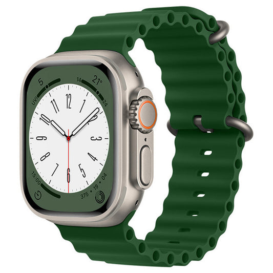 Techsuit W038 Strap for Apple Watch 49mm / 46mm / 45mm / 44mm / 42mm Series, Dark Green