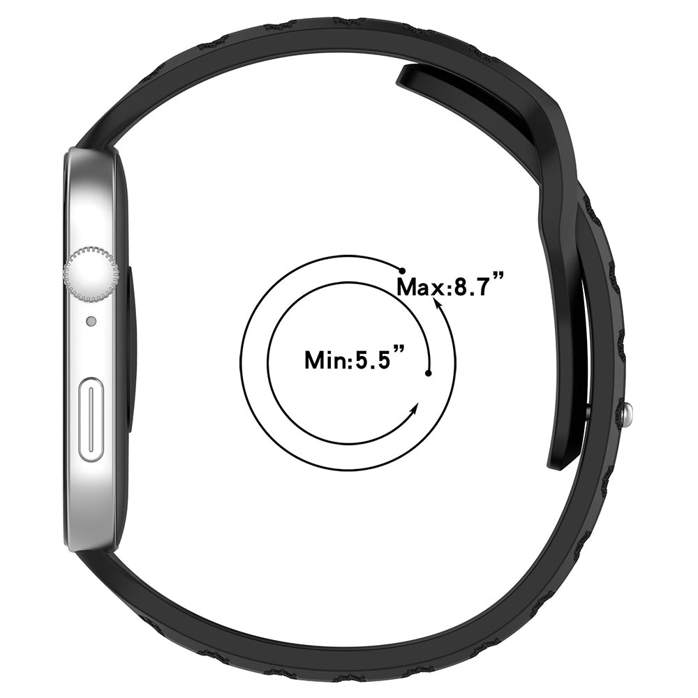 Techsuit W050 Strap for Huawei Watch Fit 4 Pro / Fit 4 / Fit 3, Black