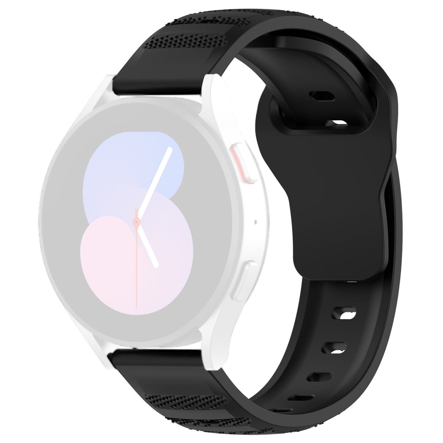 Techsuit W050 Strap for Samsung Galaxy Watch / Huawei Watch Series, 20mm, Black