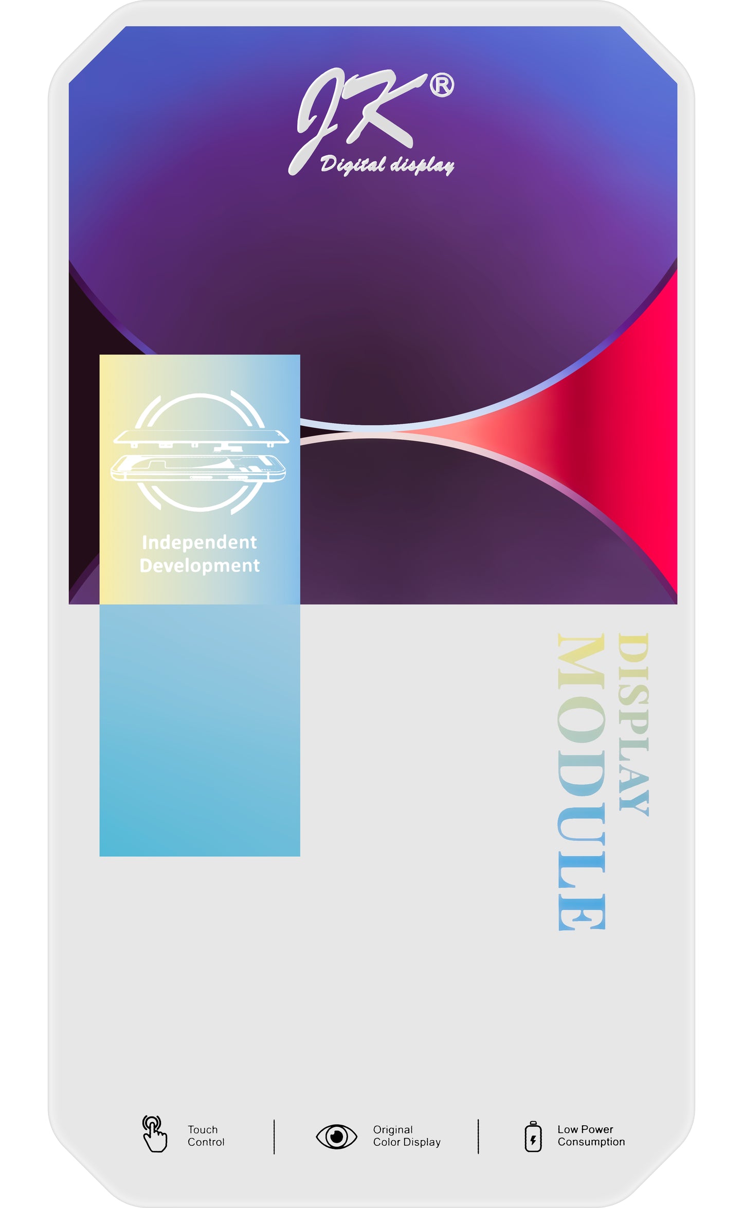 JK Touchscreen Display for Apple iPhone 14 Plus, with Frame, In-Cell LCD Version, Black