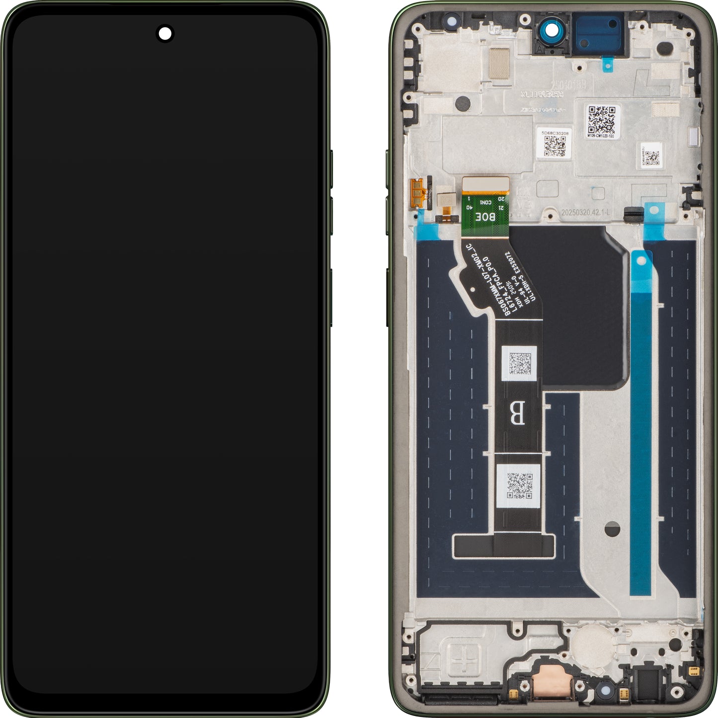 Motorola Moto G56 Display with Touchscreen, with Frame, Green (Pantone Dill), Service Pack 5D68C30207