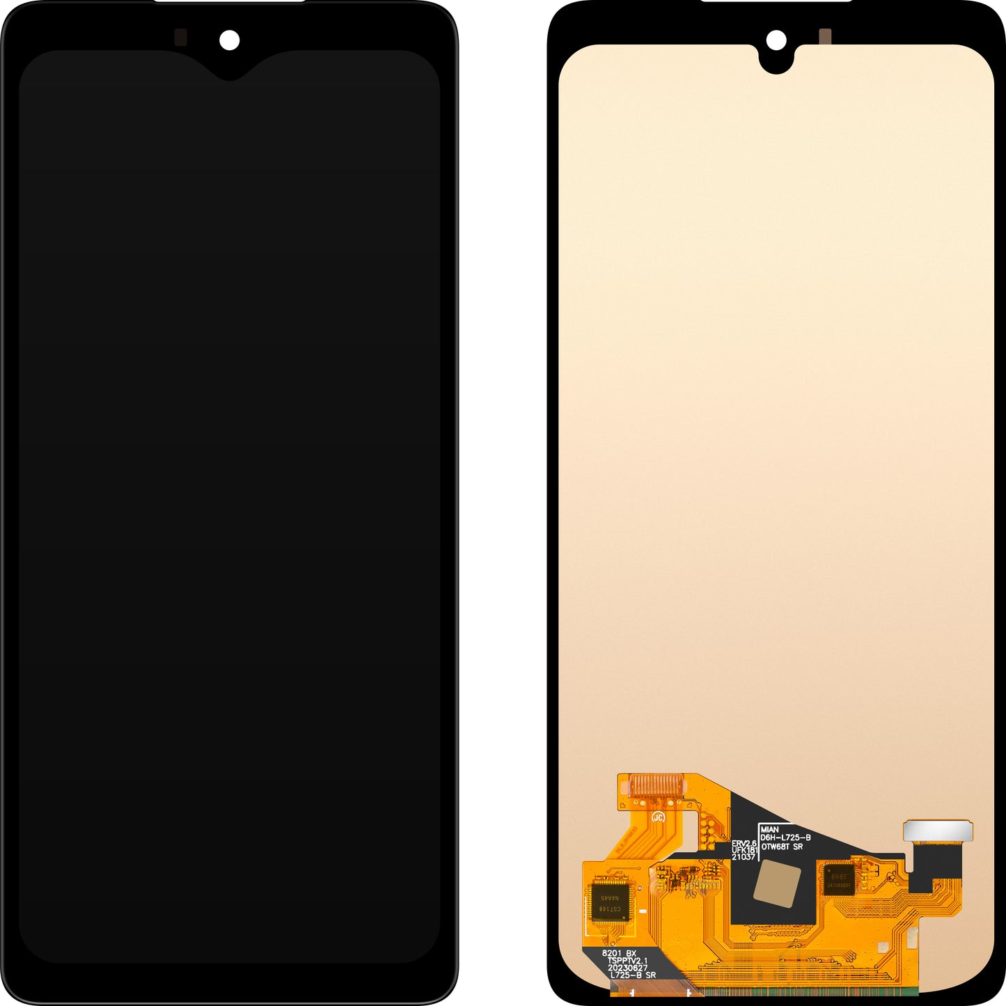 MP Touchscreen Display compatible with Samsung Galaxy A72 A725 / A72 5G A726, OLED Version