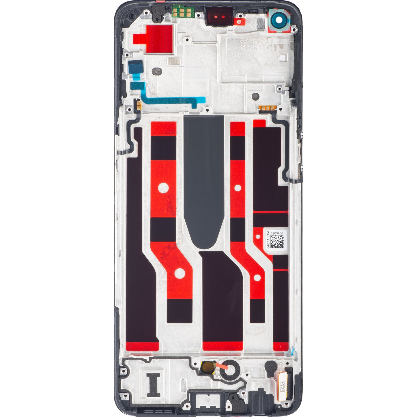 Oppo Reno8 Lite / Reno7 Lite / Reno7 Z 5G Touchscreen Display, with Frame, Black, Service Pack 4130035
