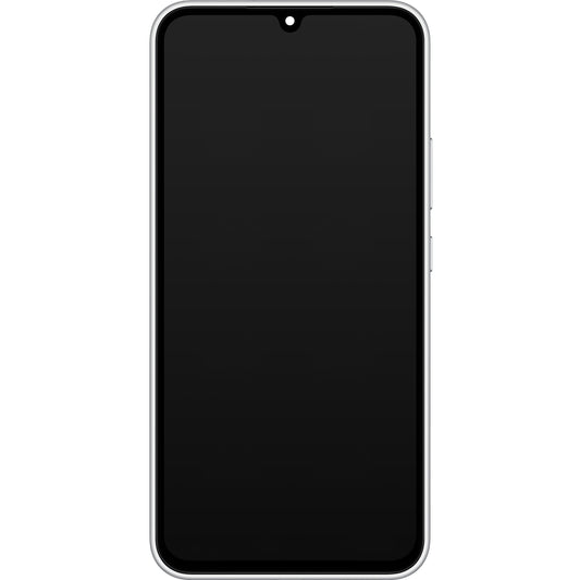 Touchscreen Display Samsung Galaxy A34 A346, with Frame, Silver, Service Pack GH82-31200B