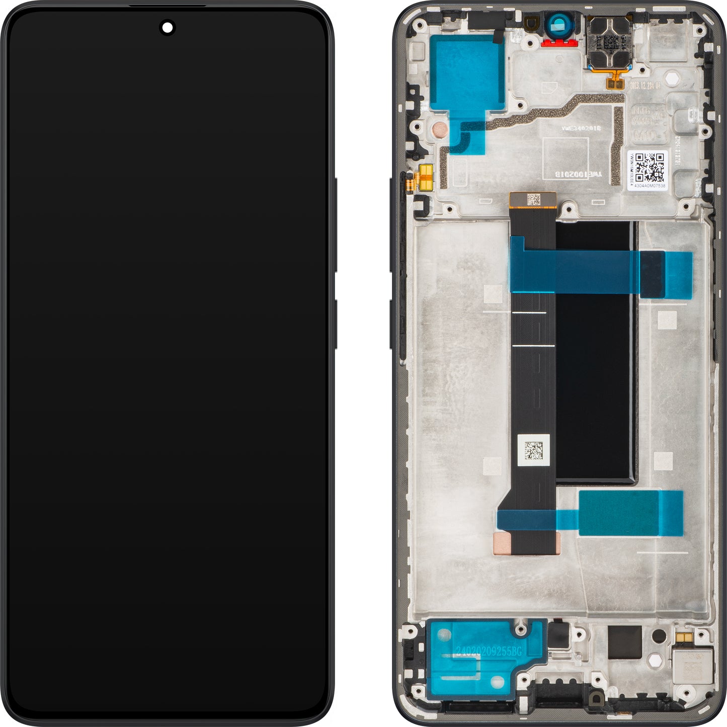 Xiaomi Poco X6 Display with Touchscreen, with Frame, Black, Service Pack 560003N16P00
