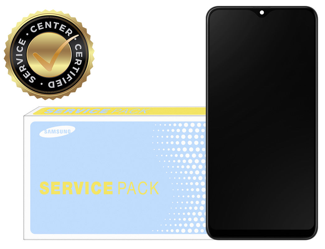 Touchscreen Display Samsung Galaxy A20e A202, with Frame, Black, Service Pack GH82-20186A