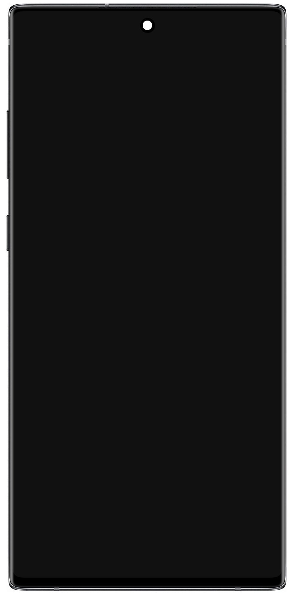 Touchscreen Display Samsung Galaxy Note 10+ 5G N976 / Note 10+ N975, with Frame, Black (Aura Black), Service Pack GH82-20838A