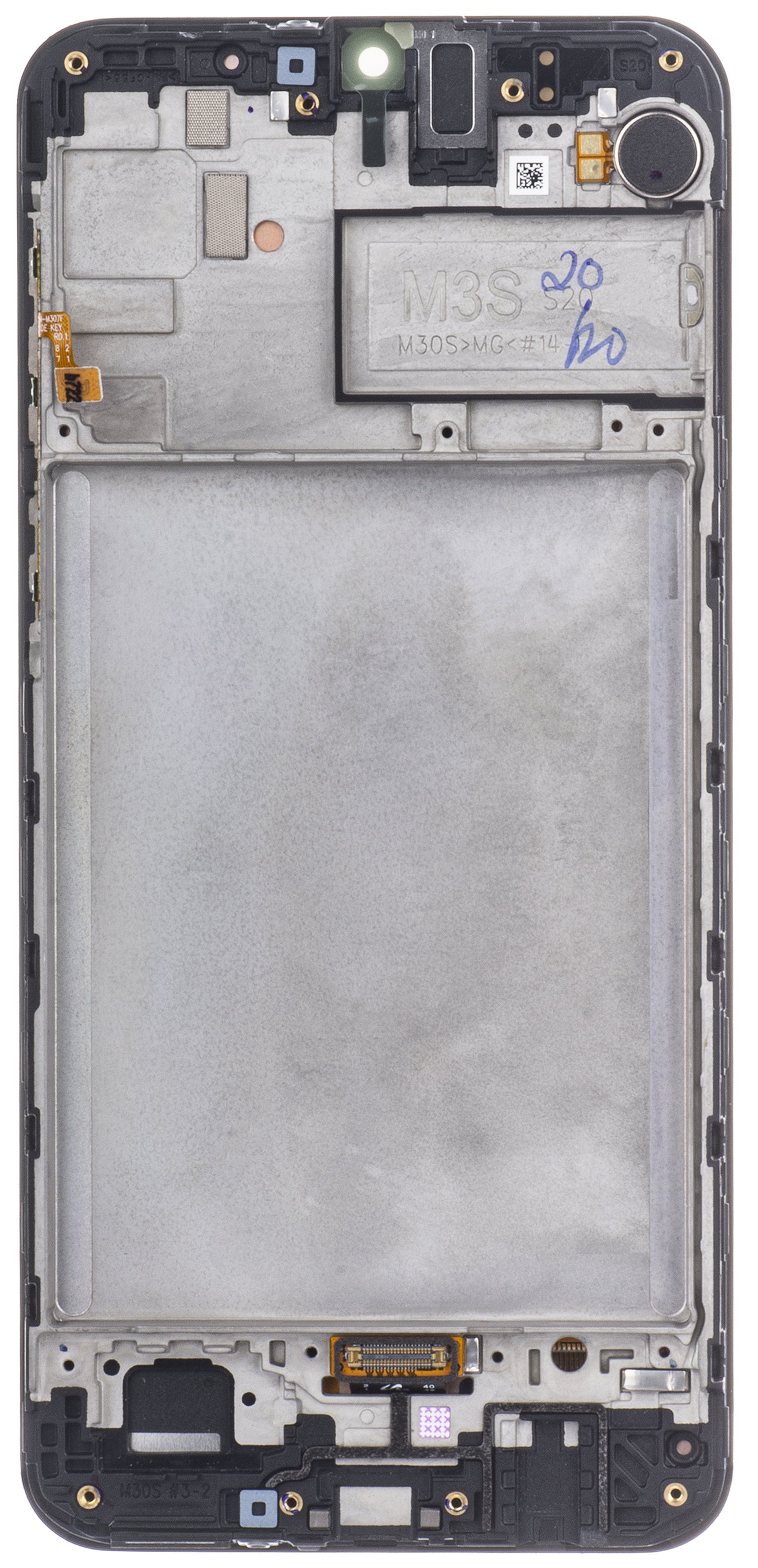 Samsung Galaxy Galaxy M21 M215 / M30s M307 Touchscreen Display with Frame, Black, Service Pack GH82-21265A