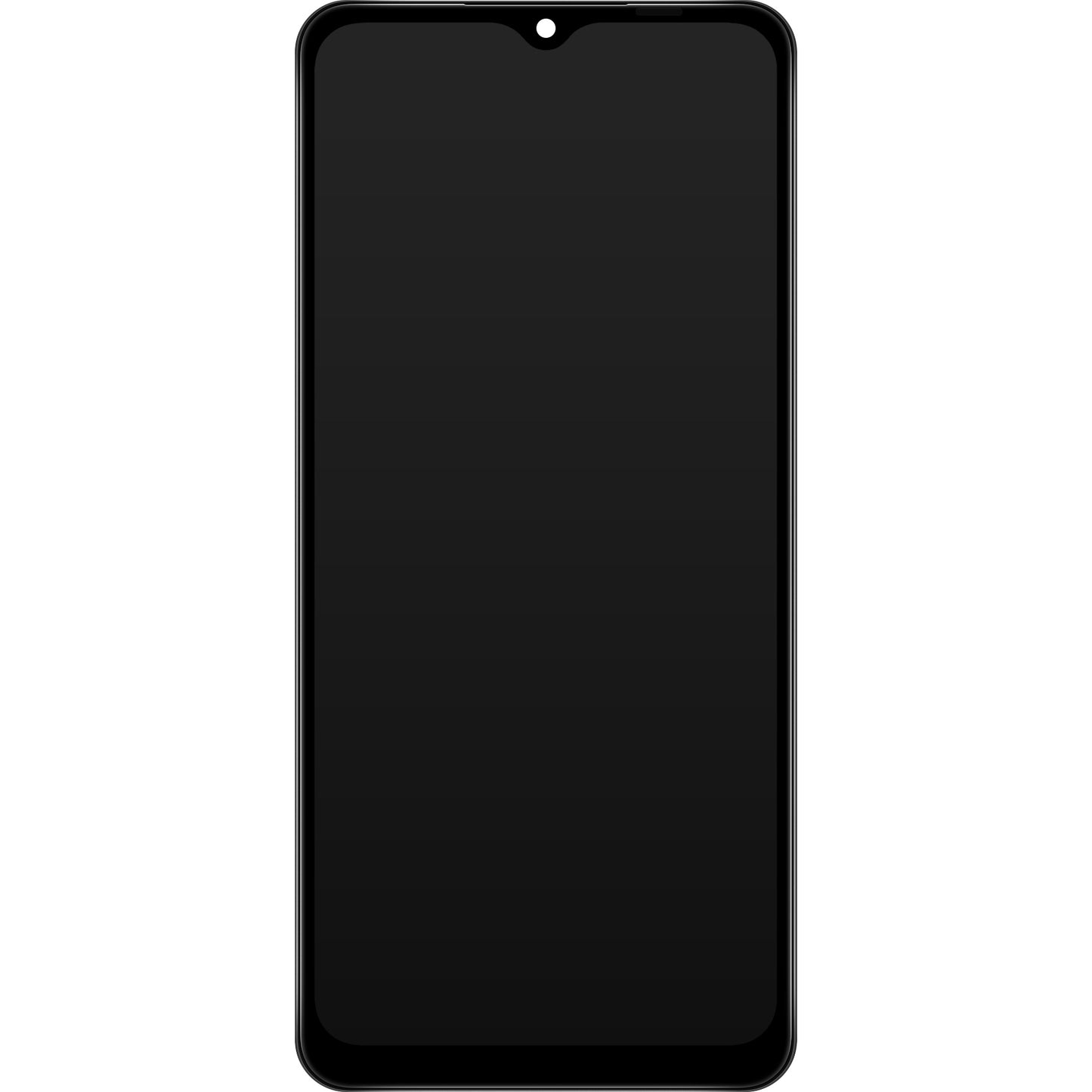 Touchscreen Display Samsung Galaxy A12 A125, with Frame, Black, Service Pack GH82-24491A