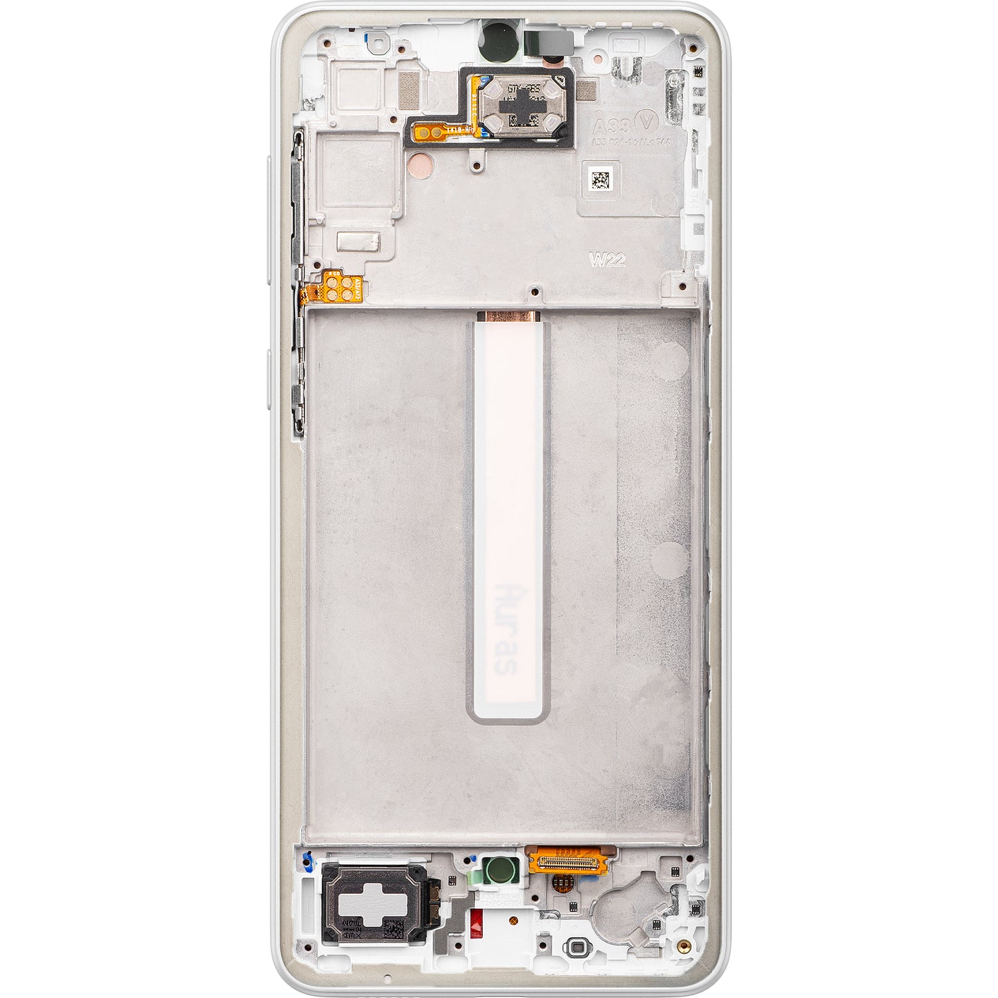 Touchscreen Display Samsung Galaxy A33 5G A336, with Frame, White, Service Pack GH82-28143B