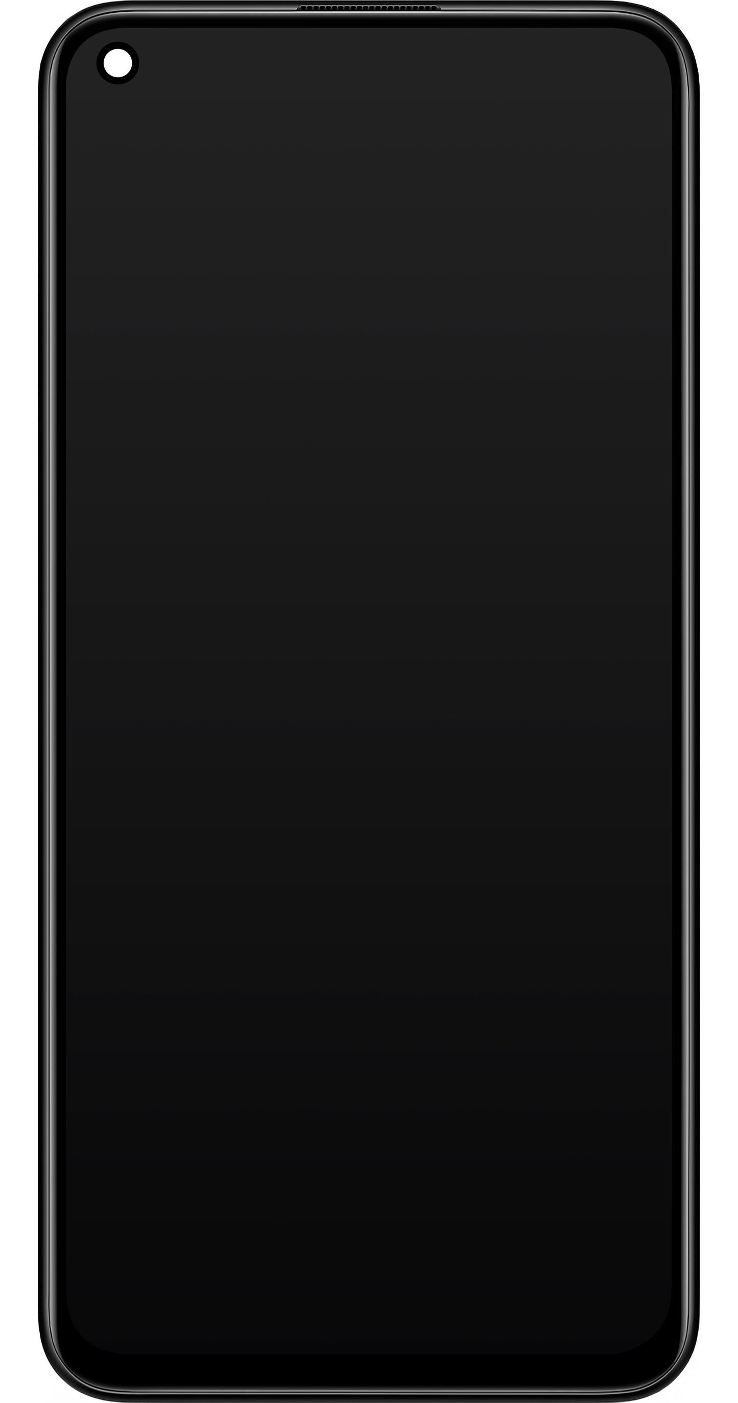 Touchscreen Display Xiaomi Redmi Note 9 5G / Redmi Note 9T 5G, with Frame, Black, Service Pack 5600030J2200