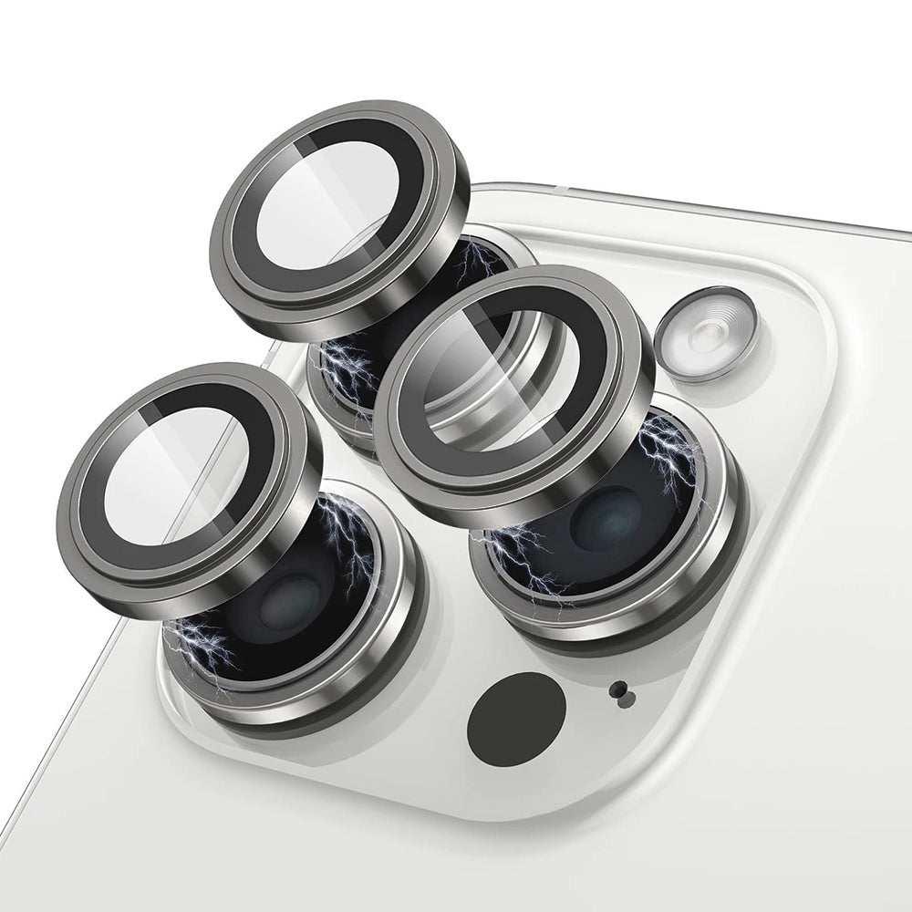 Lito S+ Rear Camera Protective Film for Apple iPhone 13 Pro Max / 13 Pro, Tempered Glass, Gray