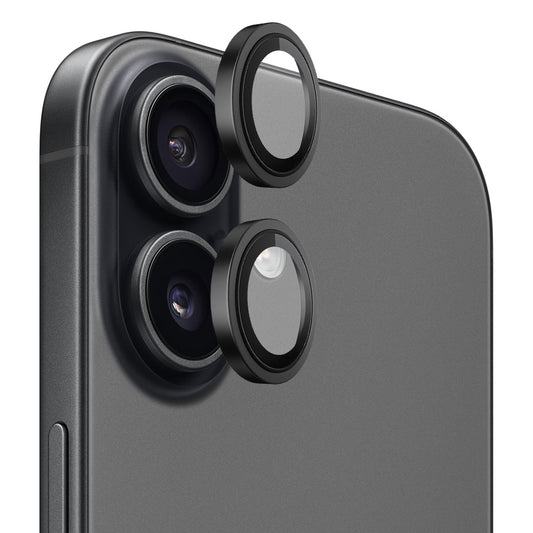 Blueo Metal Frame Rear Camera Protection Film for Apple iPhone 17, Tempered Glass, Black