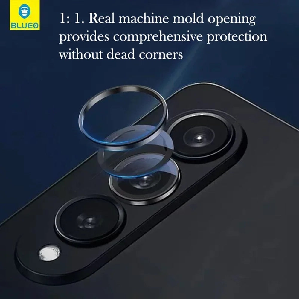 Blueo Rear Camera Protective Film for Samsung Galaxy Z Fold8 Ultra F976 / Z Fold7 F966, Tempered Glass, Black