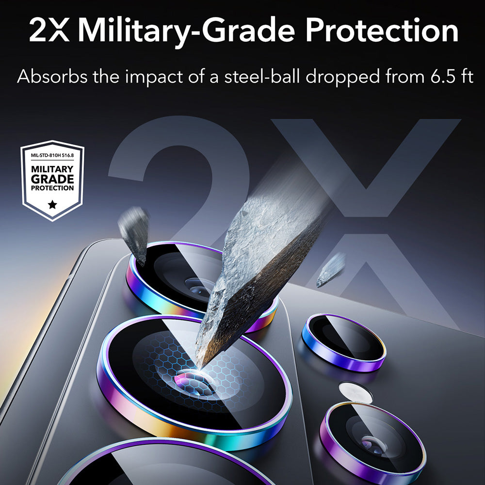ESR Armorite Rear Camera Protector for Samsung Galaxy S26 Ultra S948, Tempered Glass, Multicolor