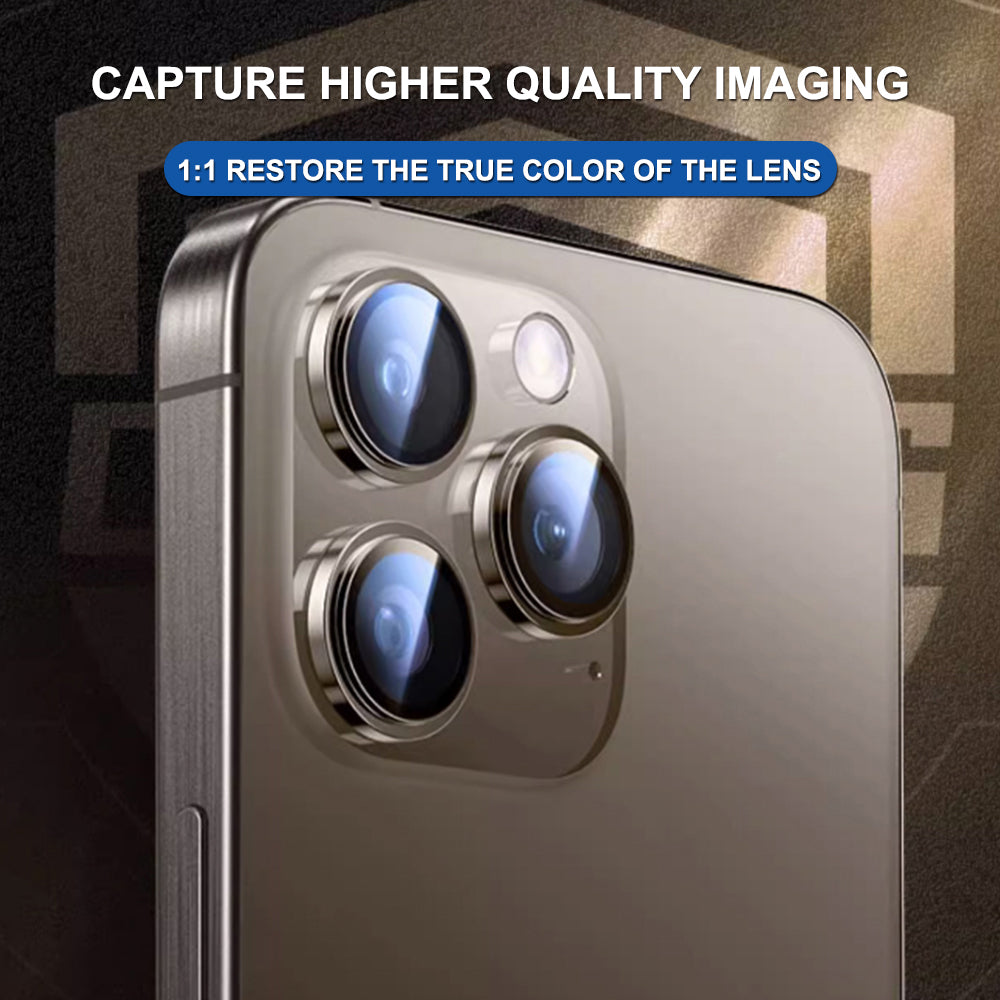 Rear Camera Protection Film Lito Titanium AR for Apple iPhone 17, Tempered Glass, Black