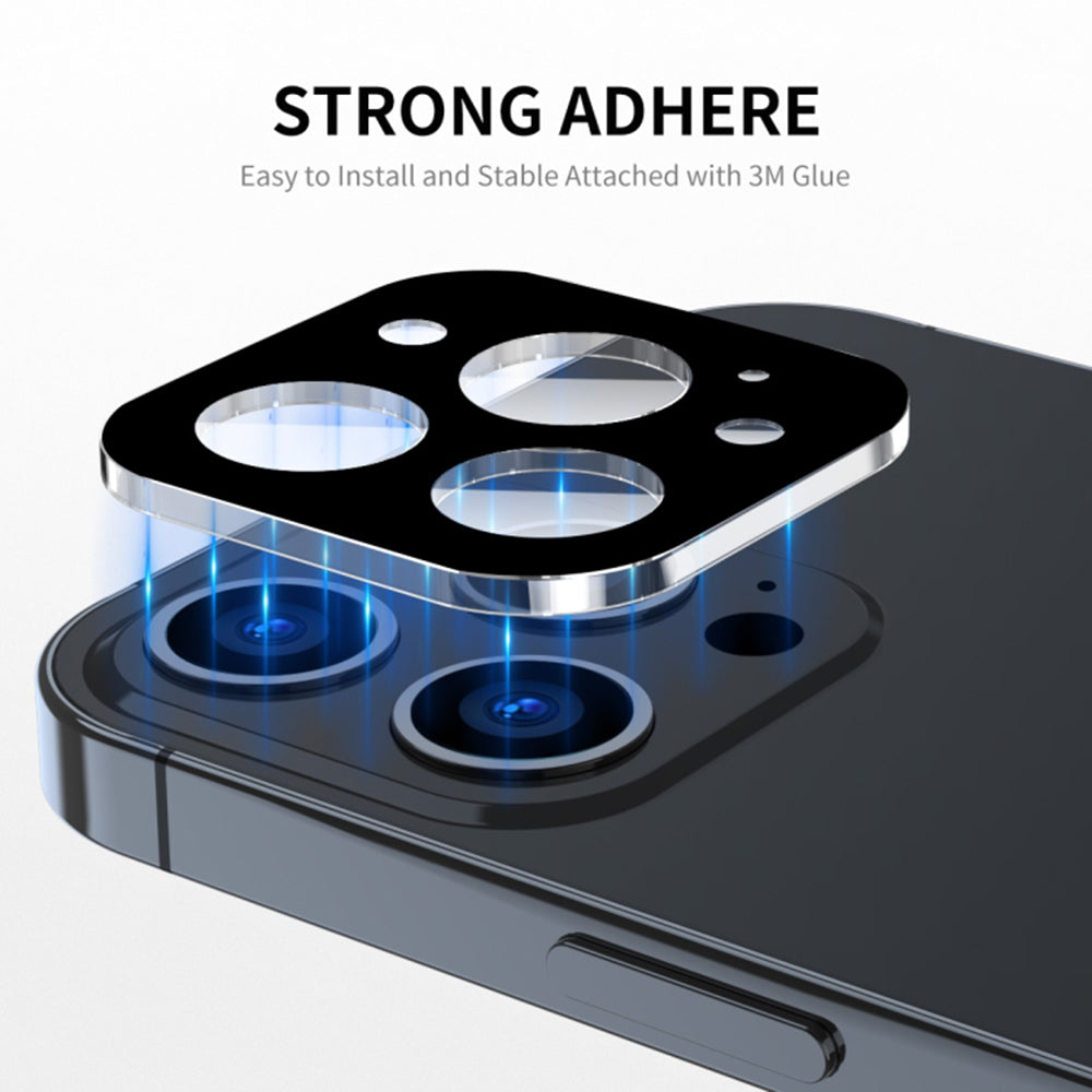Techsuit Rear Camera Protection Film for Apple iPhone 17 Pro Max, Tempered Glass, Black