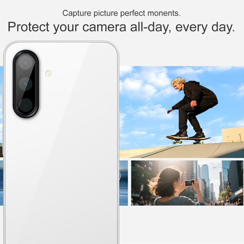 Techsuit Rear Camera Protective Film for Samsung Galaxy A17 4G / A17 5G, Tempered Glass, Black