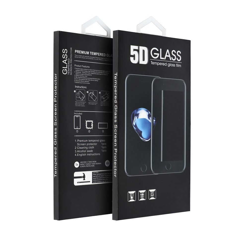 OEM Screen Protector Film for Samsung Galaxy A40 A405, Tempered Glass, Full Glue, 5D, Black