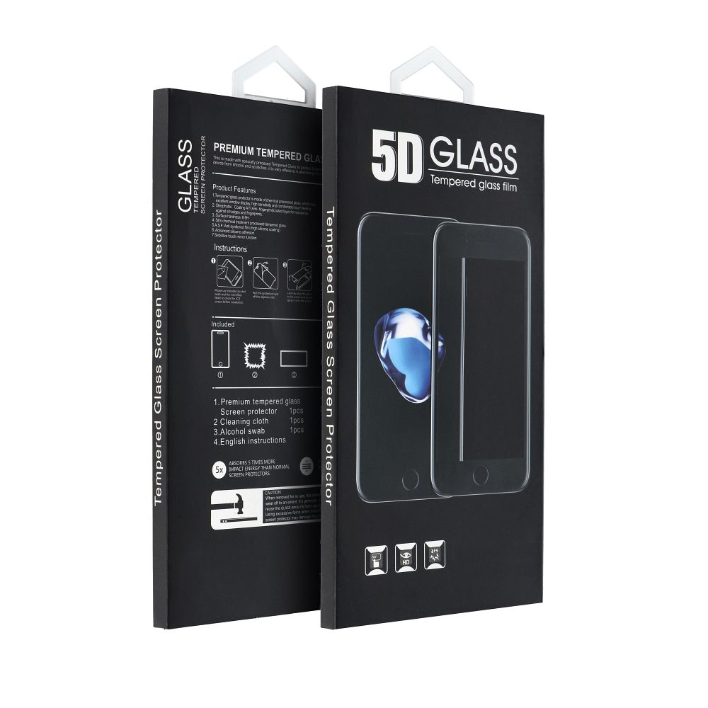 OEM Screen Protector for Apple iPhone 17, Tempered Glass, Full Glue, 5D, Black