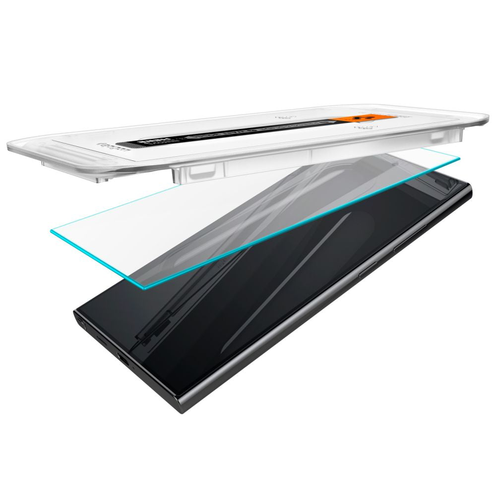 Spigen GlastR EZ FIT Screen Protector for Samsung Galaxy S24 Ultra S928, Tempered Glass, Full Glue, Set of 2 pieces AGL07495
